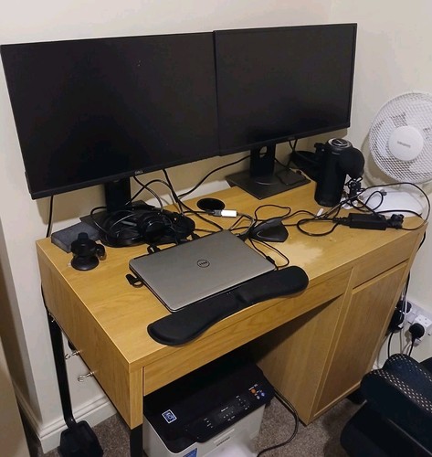 Ikea micke desk oak effect - ikea,