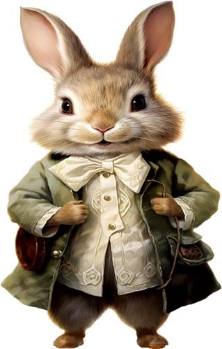 Colour peter rabbit bunny - rabbit, wall