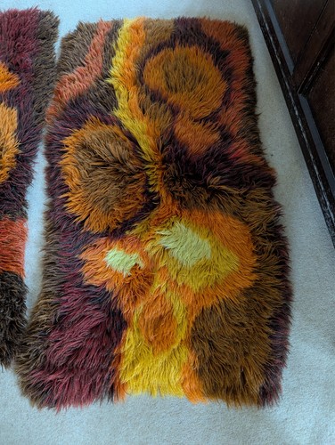 Vintage wool rug tapestry - rug, or