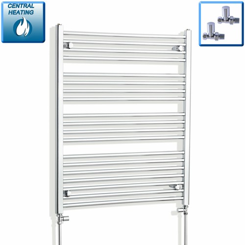 Chrome heated towel rail - chrome,
