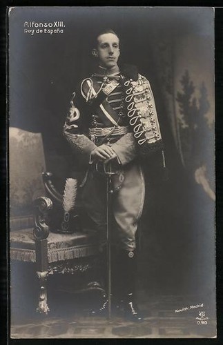 Postcard king alfonso - postcard, of