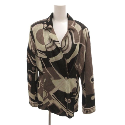Leonard brown knit blazer - brown,