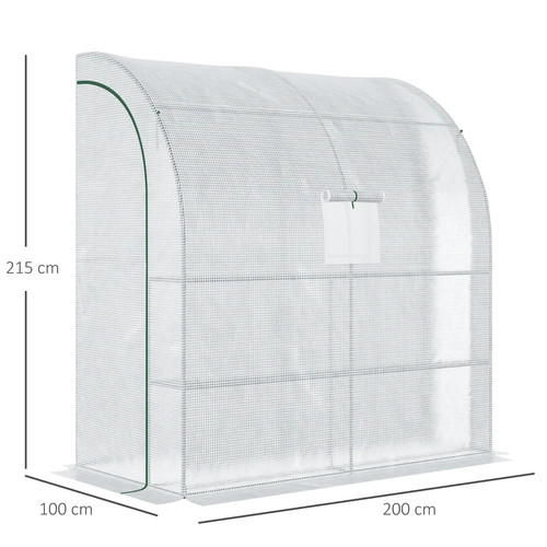 Walk lean greenhouse 3 - walk, to