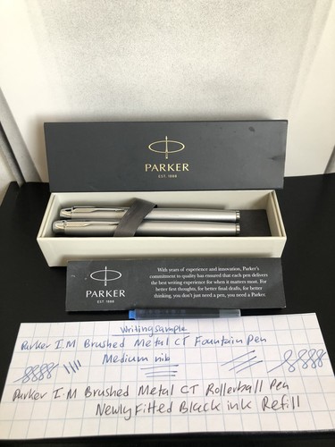 Parker brushed metal pen - im,