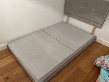 4 foot low base divan bed with headboard