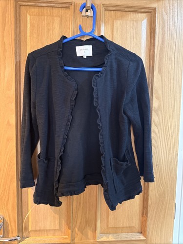 Cream black cardigan - xs,