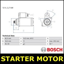 Starter Motor Fits TOYOTA HILUX Opt2/2 IV 2.4 2.5 2.8 N1 N2 N3 0306206890
