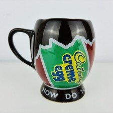 Vintage Cadbury's Creme Egg Mug Easter Novelty Egg Shape How Do You Eat Yours