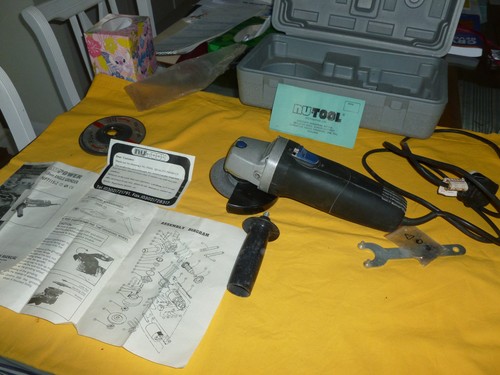 Angle grinder with guard - with,