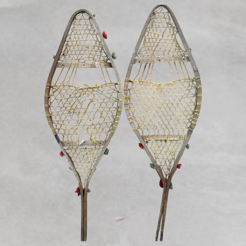 Antique snowshoes green - antique,