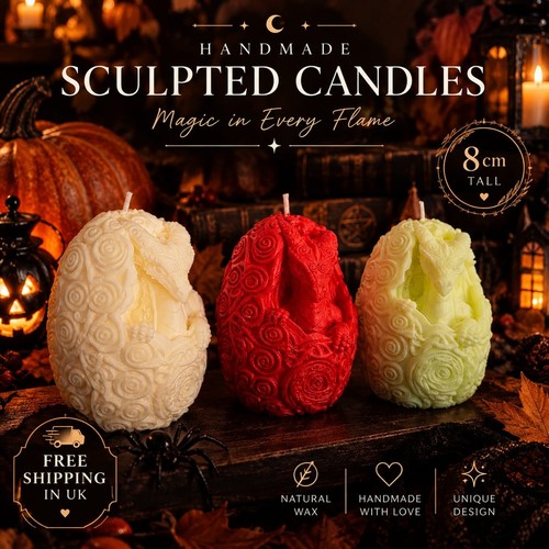 Handcrafted dragon egg candle - handcrafted,