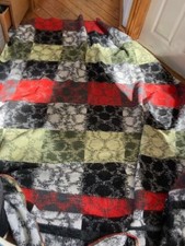 Vintage Dutch Blanket Retro Picnic Throw Double Bed Size 214 x 200 cm approx