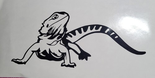 Bearded dragon decal - 1x,