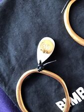 Exclusive Genuine BIMBY Y LOLA HOOP Golden Hoop With Pendant  Earrings