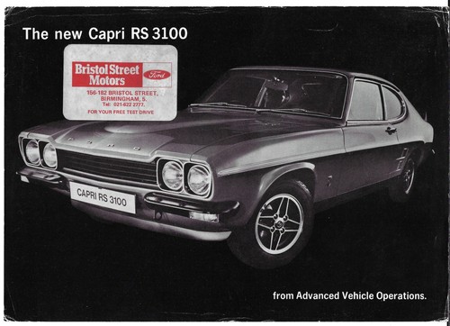 Ford capri 3100 - ford, 1973-74