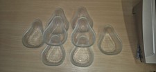 Set of 8 Vintage Glass Avocado
