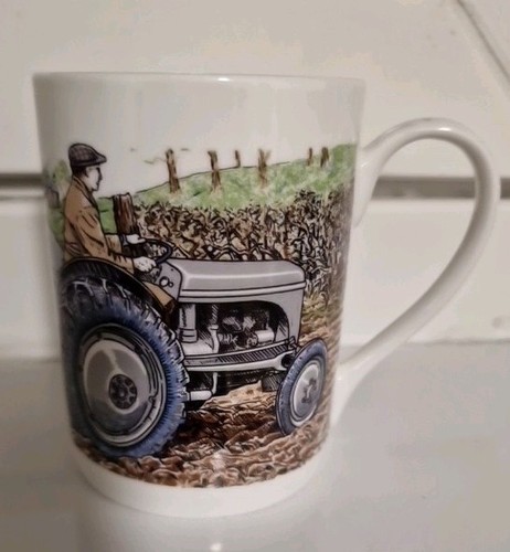 Fergie tractor ploghing - tractor,