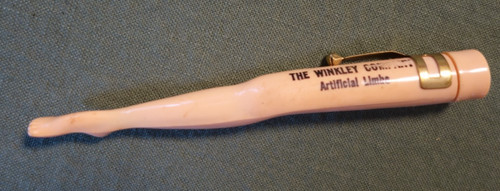 Vintage novelty leg - leg, pen