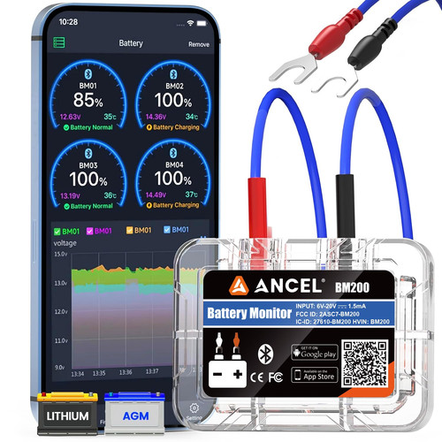 Bm200blue car battery - car, monitor