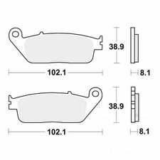 TRW Brake Pads Standard MCB598