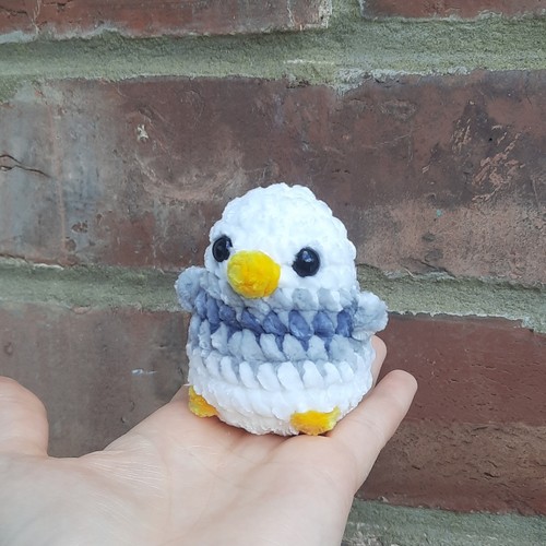 Crochet seagull plushie - seagull,