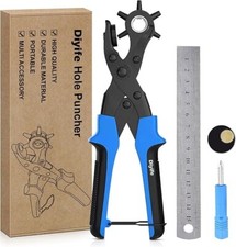 DIYIFE Leather Hole Belt Punch Heavy Duty Revolving Plier Tool BNIB CG A31