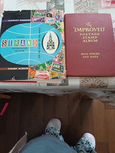 Empty stamp albums - stamp, albums.