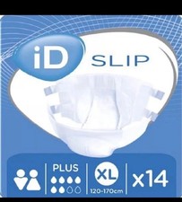 iD Expert Incontinence Slip Plus XL 14 X Unisex Adult Nappies Damaged Packaging