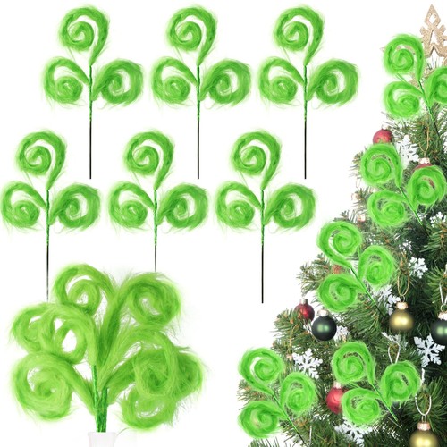 Pcs green furry christmas - 6,