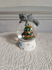 Me To You Carte Blanche Christmas Snow Globe With Tatty Teddy And Xmas Tree Cute