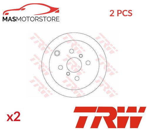 Brake discs set pair trw - set,