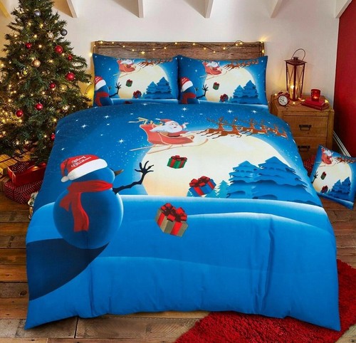 Snowman christmas duvet cover - christmas,