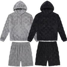 Mens Short Set Teddy Fleece