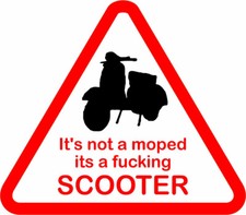 It's Not A Moped Vinyl Sticker