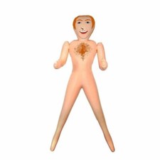 5FT Inflatable GINGER HAIR Reusable BlowUp Male Doll Adults Hen Stag Party H888