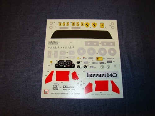 Ferrari decal board - decal, k55