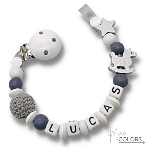 Dummy clip personalized - dummy, wooden