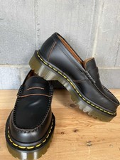 DR MARTENS BLACK MADE IN ENGLAND PENTON BEX QUILON LEATHER LOAFERS UK 4 EU 37