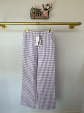 Zara Purple Gingham Straight