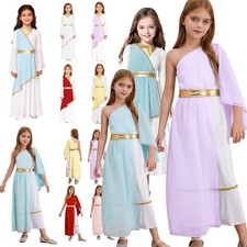 Kids Girls Ancient Greek Toga