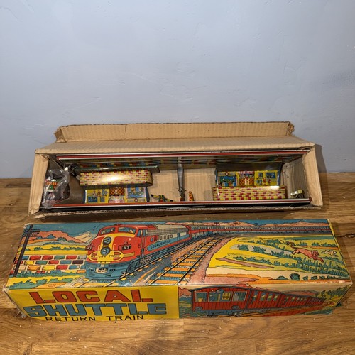 Vintage lithographed tin - tin, plate