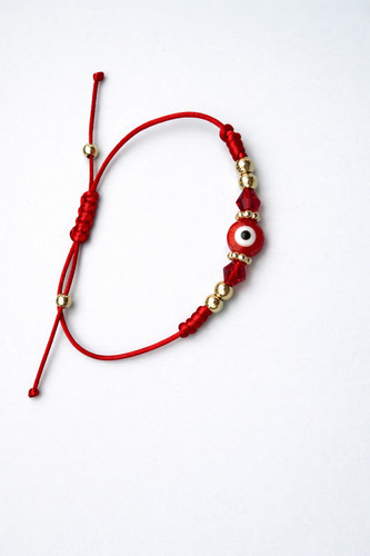 Evil eye bracelet adjustable - eye,