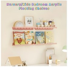 Pink Floating Wall Shelves