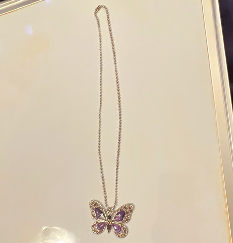 Silver plated purple - silver-plated, crystal