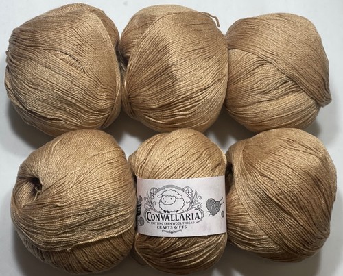 6x50g pure cashmere yarn soft - cashmere,