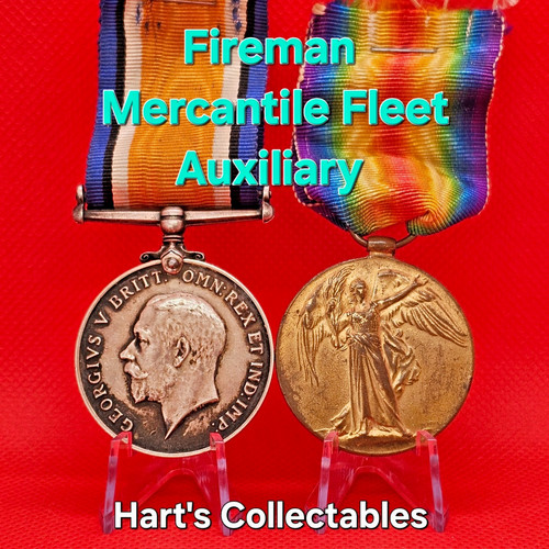 Ww1 war victory medal pair - war,
