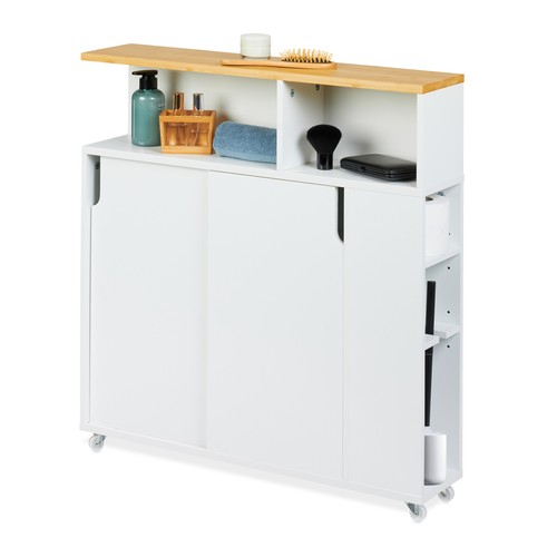 Slim rolling cart cabinet - cart,