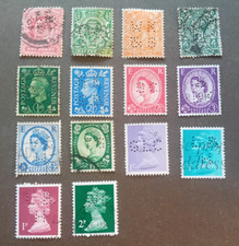 Great britain stamps perfins - britain,