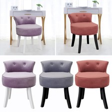 Velvet Stool Round Pouffe