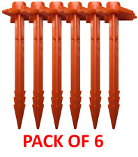 PACK OF 6 Pyramid orange 23cm